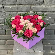 Цветочная композиция из Розы в коробке #REPLACE_PRED# Ваче