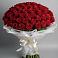Букет 101 Красная роза Блэк Мэджик в Ваче
