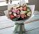 Букет цветов из: Розы, Лизиантусы и Гвоздики в Ваче