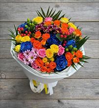 Букет цветов из:  Розы и Хризантемы в Ваче