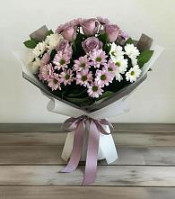 Букет цветов из:  Хризантемы и Розы #REPLACE_PRED# Ваче